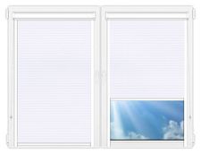 Кассетные рулонные шторы UNI Севилья белый цена. Купить в «Мастерская Жалюзи»